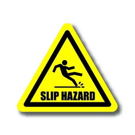 Ergomat 16in TRIANGLE SIGNS - SLIP HAZARD DSV-SIGN 256 #1424 -UEN